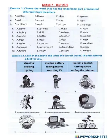 G7-test 25-8 review u1