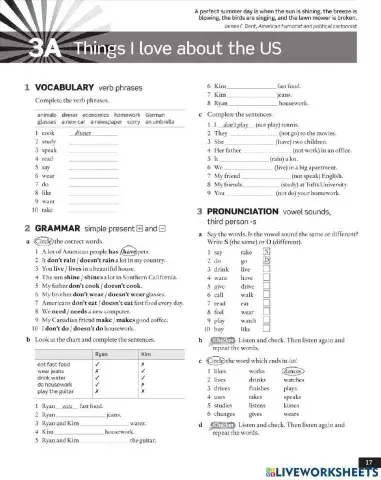 SB 1 - 3A - Things I love about the US