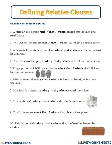 Defining Relative Clauses