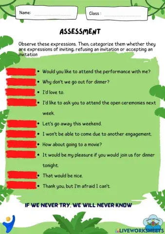 Invitation Expressions