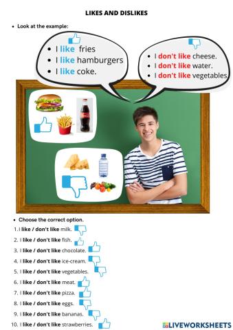 I like - I don't like