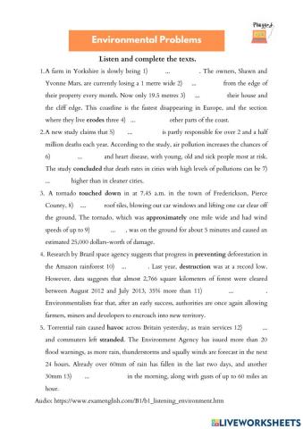 Environmental problems