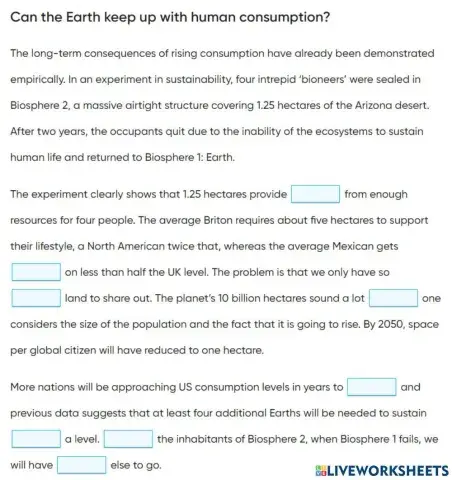 Proficiency Reading Paper (Open-Cloze)