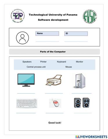 Parts of the computer