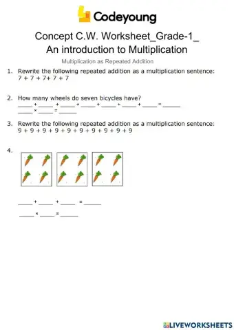 Multiplication as Repeated Addition-CW