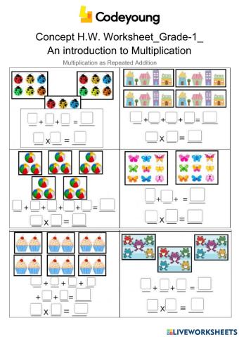 Multiplication as Repeated Addition-HW