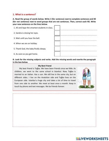 1. What is a sentence?