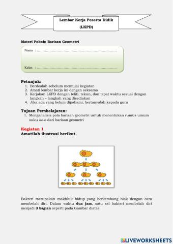 Matematika barisan geometri