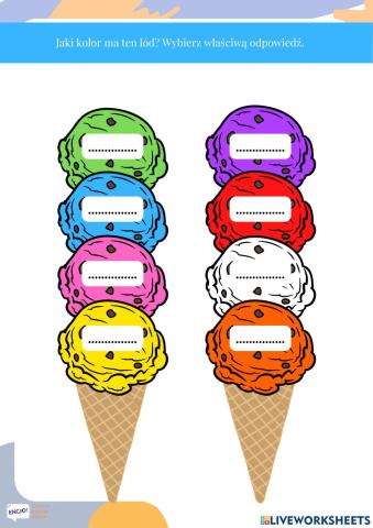 Ice cream colors