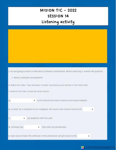 Listening activity