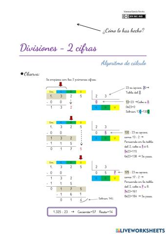 Divisiones - 2 cifras