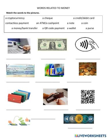 Words related to money