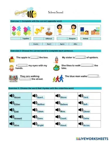 Phonetics - unstressed vowel sound