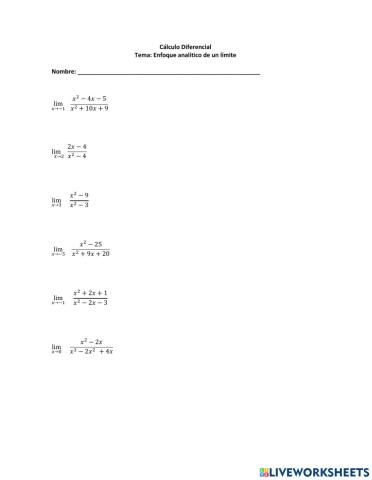 Límites indeterminados