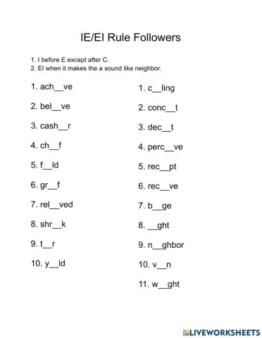 IE-EI rule followers