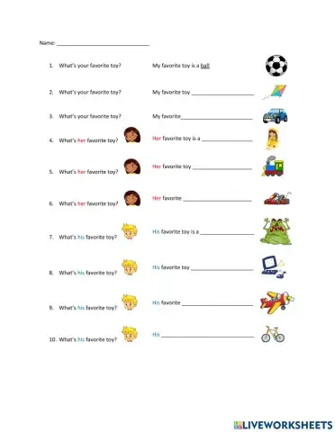 Super Minds 1 - Favorite Toys