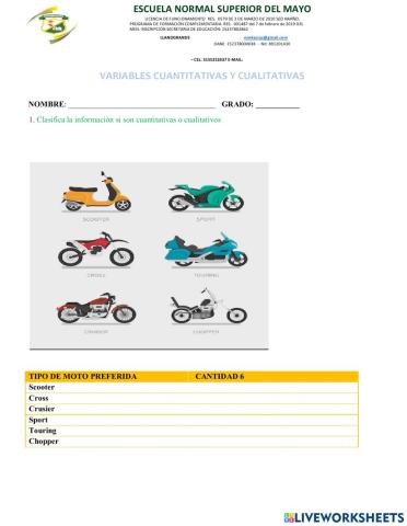 Variable cualitativa y cuantitativa