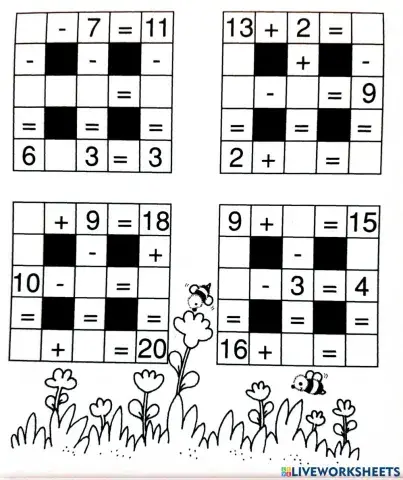 Додавання та вінімання в межах 20