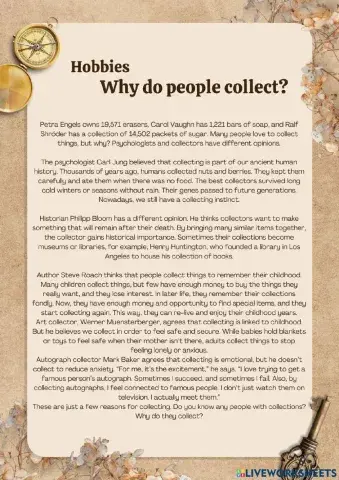 Why do people collect?