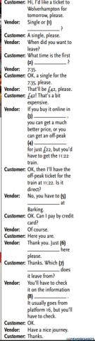 At the train station