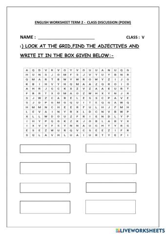 English term 2 unit 6 class discussion