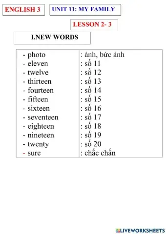 English 3- unit 11- lesson 2-3