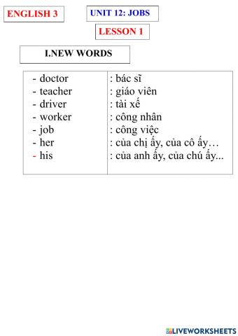 English 3- unit 12- lesson 1