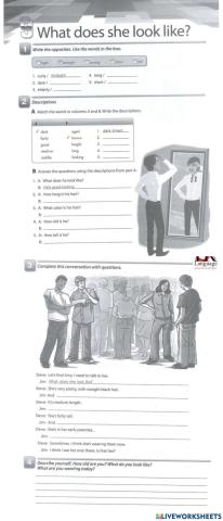 Unit 9. What does she look like?