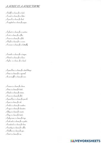 A house is a house for me