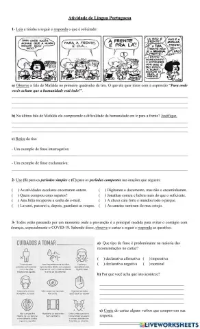 Atividade de Periodo simples e composto