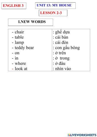 English 3- unit 13- lesson 2-3