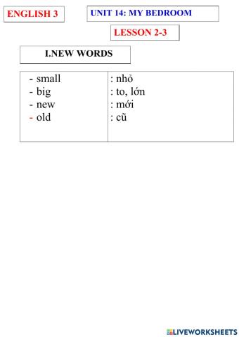 English 3- unit 14- lesson 2-3