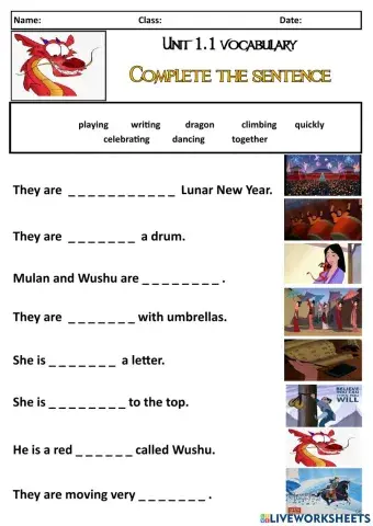 Working Together Vocabulary