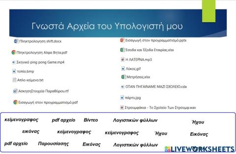 Επεκτάσεις Αρχείων