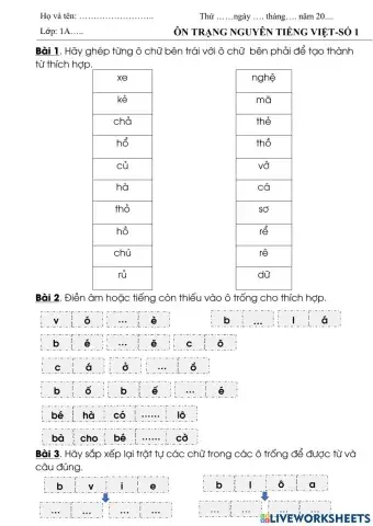 Phiếu BT TNTV-Số 1-Hồng-