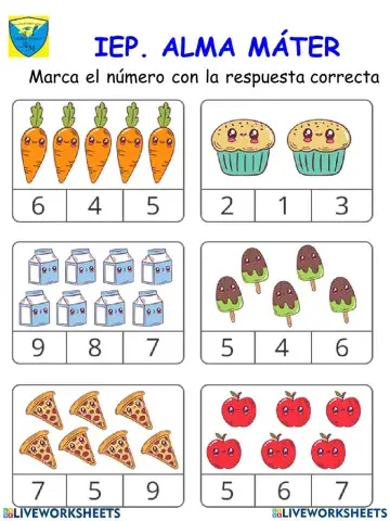 Cuenta y selecciona el número