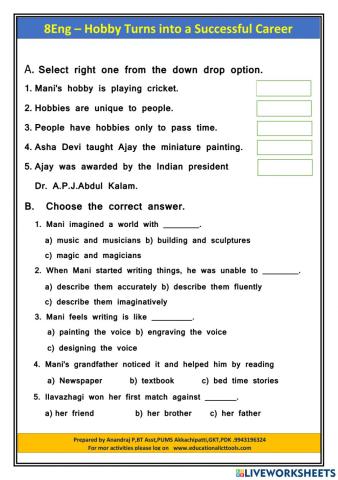 8Eng - Hobby turns into a successful career