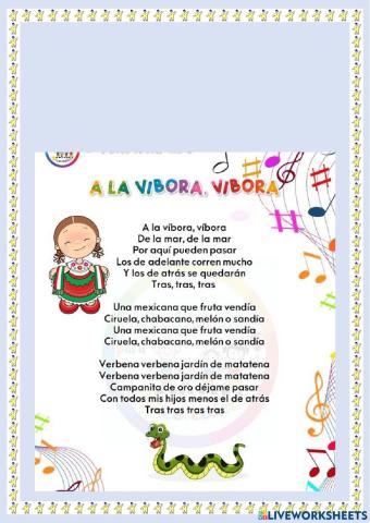 A la víbora, víbora