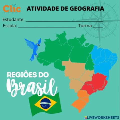 GEOGRAFIA CLIC - As grandes regiões brasileiras (EF04GE05)