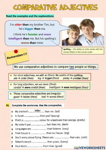 Comparative Adjectives