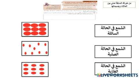 حالات المادة