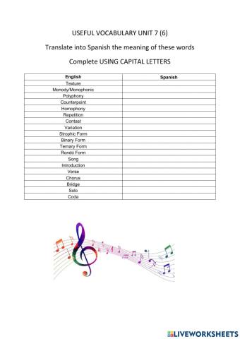 Useful vocabulary unit 7 (6)