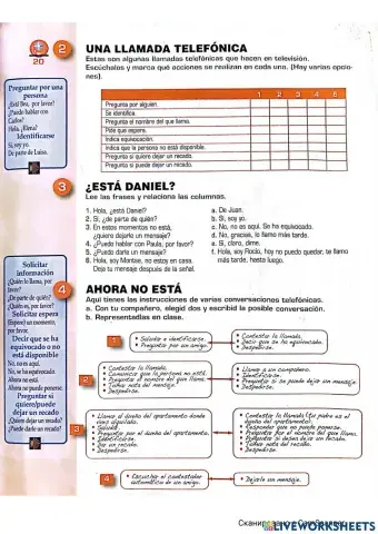 Una llamada telefónica