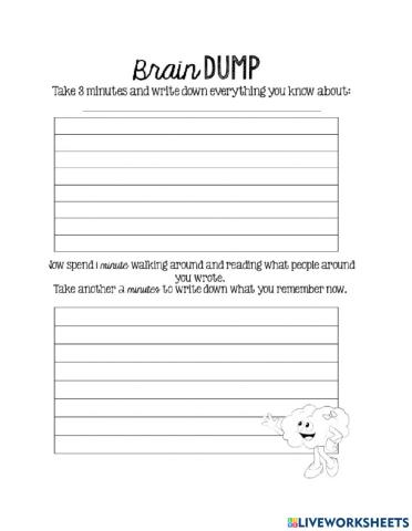 Brain dump