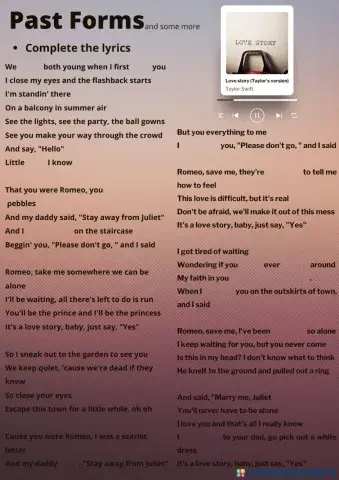 Past continuous and reflecting on time tenses