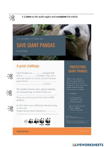 Saving the giant pandas