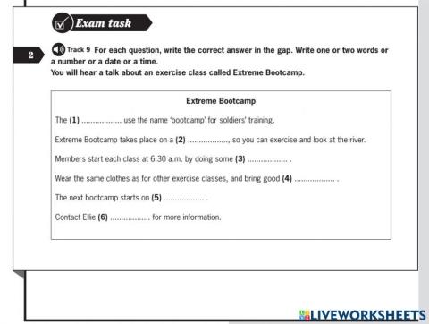 PET-ACT 3-FILL IN THE BLANKS