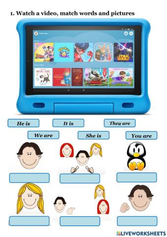 Personal Pronouns +verb to be