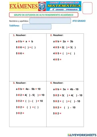 Operadores matemáticos