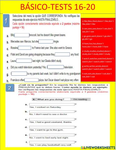 Básico-tests 16-20